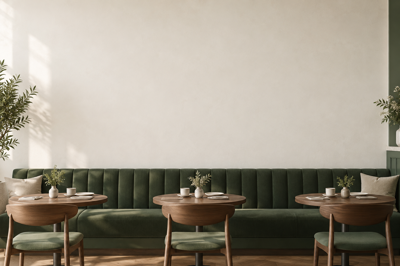 Restaurant setting for your selected wall frames